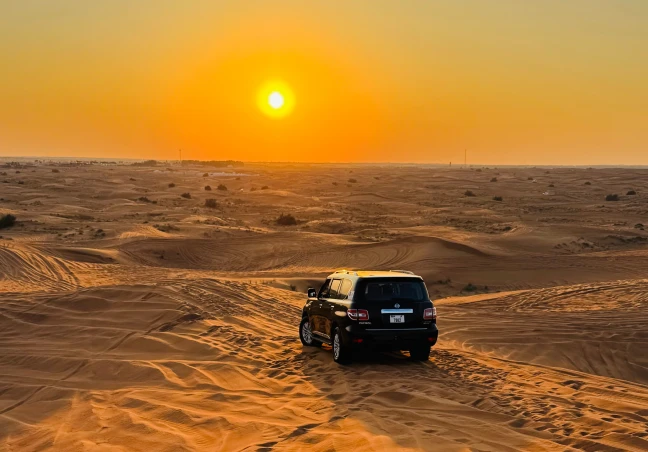 Sunrise Desert Safari Dubai (Private): Witness the Golden Dawn, Dune Bashing, Camel & More
